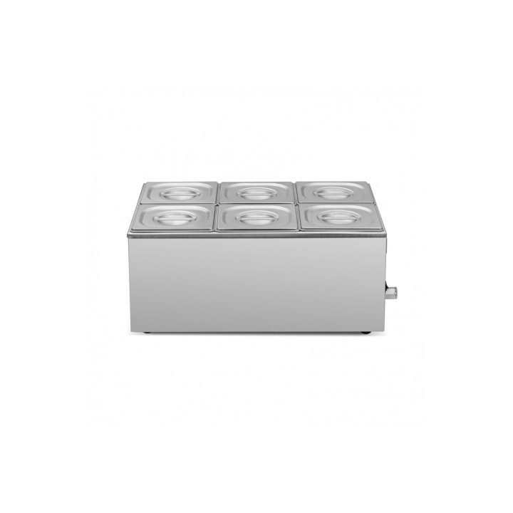 BAÑO MARIA INDUSTRIAL 6 CUBETAS 1200W CHEF PRO