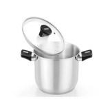 OLLA DE ACERO INOX CON TAPA DE CRISTAL 24CM ELITE MONIX