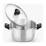 CACEROLA ACERO INOX CON TAPA VIDRIO 30CM ELITE MONIX