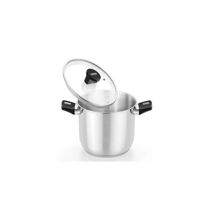 OLLA DE ACERO INOX CON TAPA DE CRISTAL 18CM ELITE MONIX
