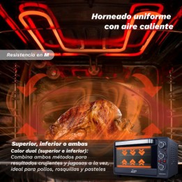 HORNO ELECTRICO CONVECCION 38 LITROS 2000W HR-38PRO GRUNKEL