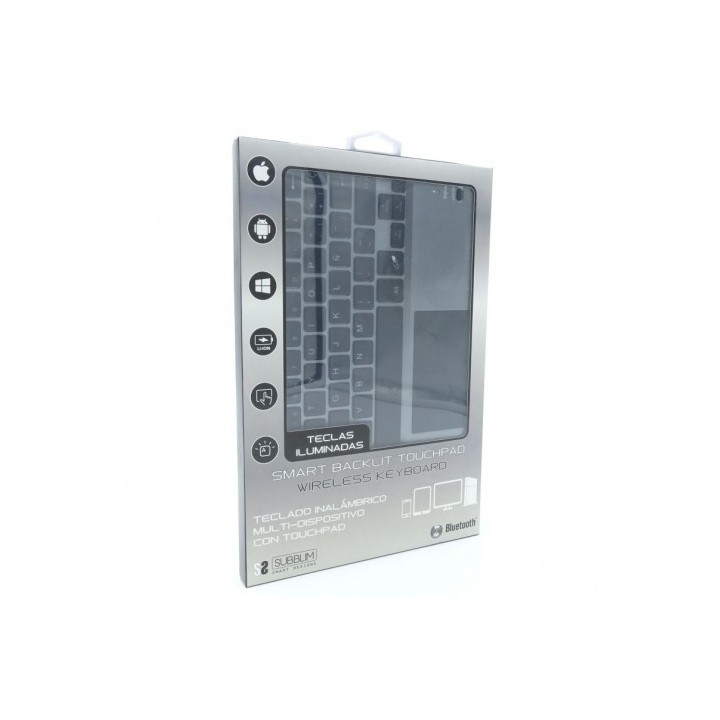 TECLADO BLUETOOTH SMART BT 3.0 TOUCHPAD TECLAS ILUMINADAS SMBT51