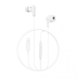 AURICULAR CON MICROFONO CON PUERTO LIGHTNING EP85 BLANCO XO