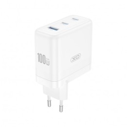 CARGADOR USB+USB-C X2 100W CE35 BLANCO XO