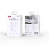 CARGADOR USB+USB-C 45W CON CABLE TIPO-C BLANCO XO