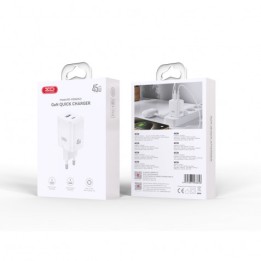 CARGADOR USB+USB-C 45W CE36 BLANCO XO