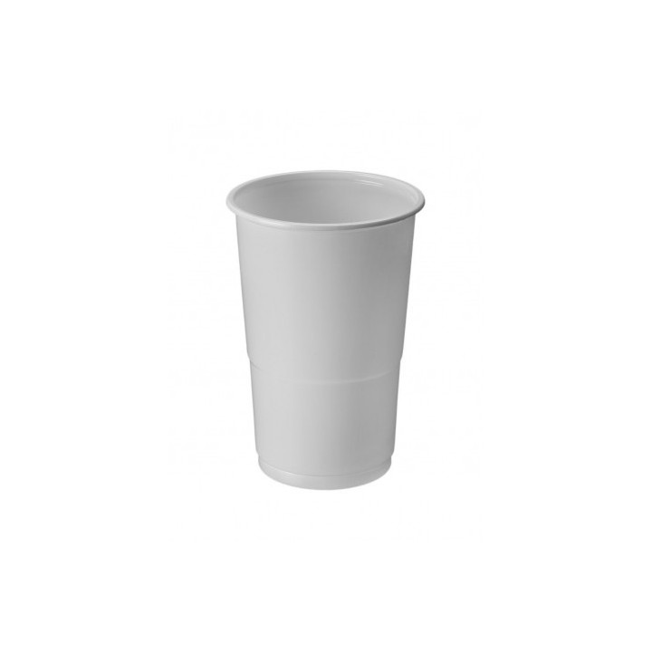 PACK 50 VASOS PLASTICOS BLANCO 250CC ALGON