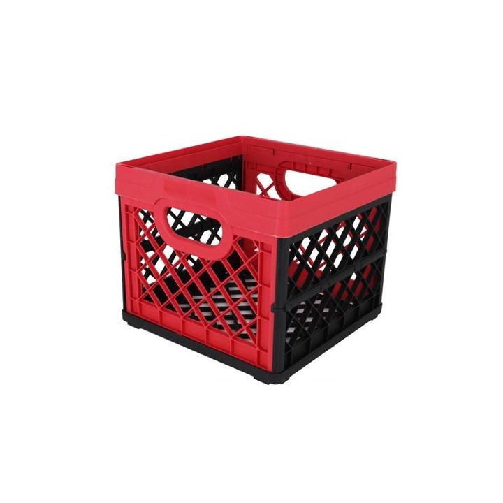 CAJA PLEGABLE 25 LITROS ROJA NEGRO TONTARELLI