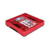 CAJA PLEGABLE 25 LITROS ROJA NEGRO TONTARELLI