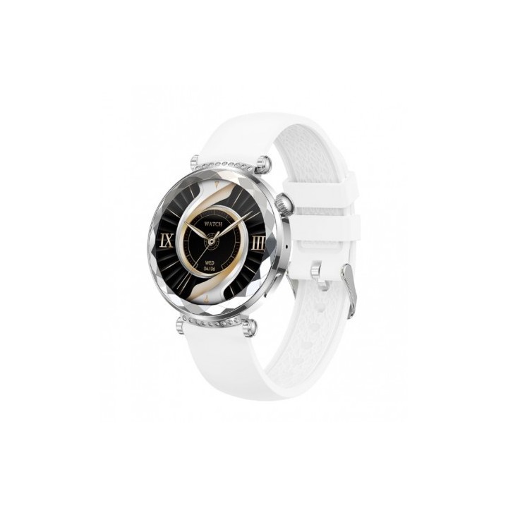 SMARTWATCH J13 1.19" AMOLED | IP68 | DEPORTES | PLATA/BLANCO XO