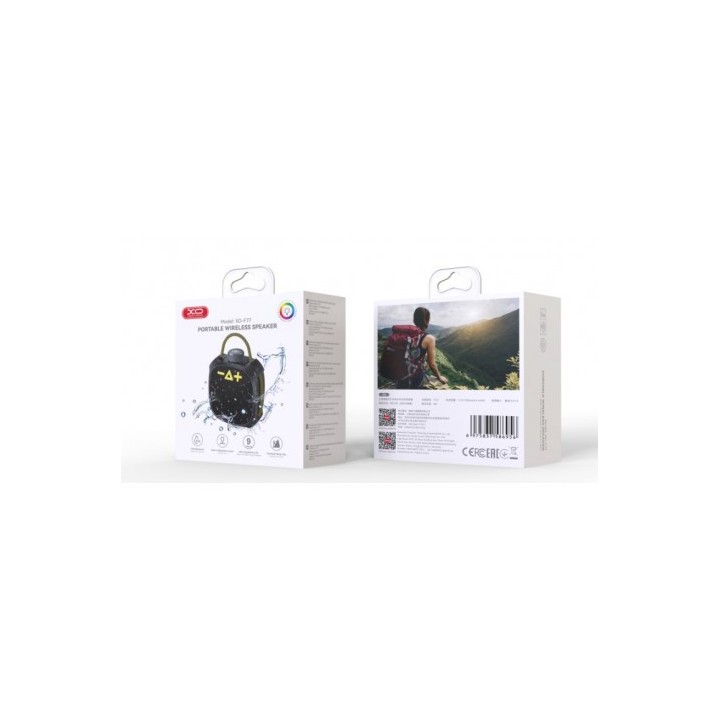 ALTAVOZ BLUETOOTH PORTATIL IP66 NEGRO F77 XO