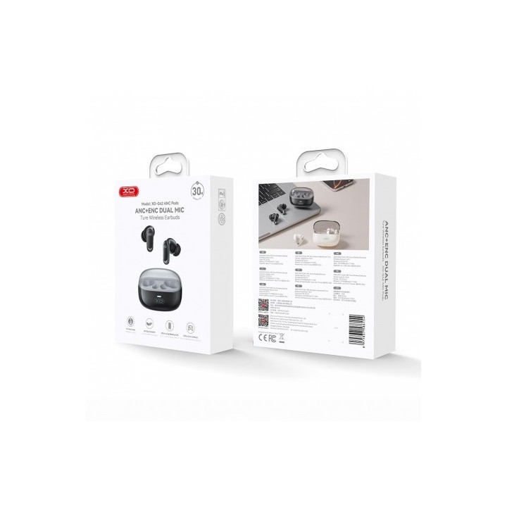 AURICULARES TWS BLUETOOTH CON CANCELACION RUIDO G42 NEGRO XO