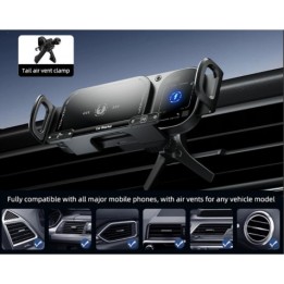 SOPORTE DE COCHE CONTROL TACTIL CON CARGA INALAMBRICA 15W WX042 XO