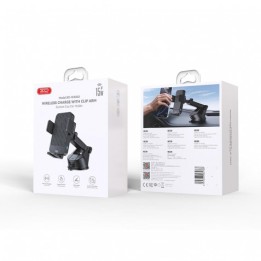 SOPORTE DE COCHE CON CARGA INALAMBRICA 15W WX043 XO
