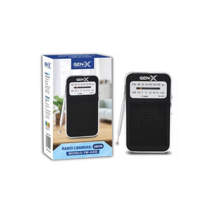 RADIO PORTATIL AM/FM 4418 GEN-X