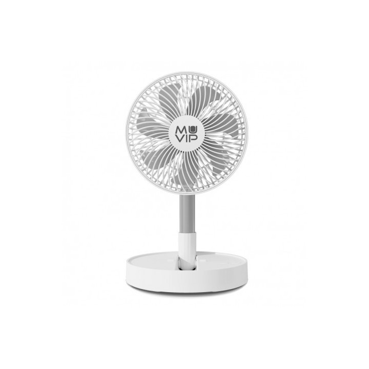 VENTILADOR PORTATIL EXTENSIBLE Y PLEGABLE 8" BATERÍA MUVIP