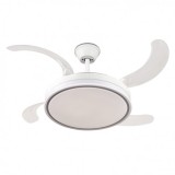 VENTILADOR DE TECHO RETRÁCTIL 30W CON LED Y 6 VELOCIDADES BLANCO MUVIP