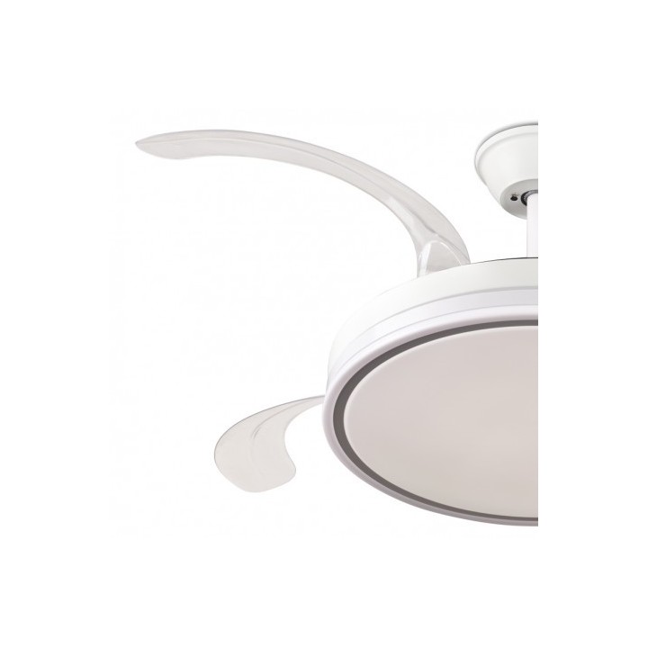 VENTILADOR DE TECHO RETRÁCTIL 30W CON LED Y 6 VELOCIDADES BLANCO MUVIP
