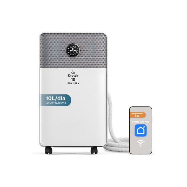 DESHUMIDIFICADOR DE 10 LITROS CON DISPLAY Y WIFI GRUNKEL