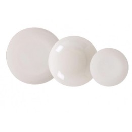 VAJILLA 18 PIEZAS ALFARES MONACO IVORY BRILLO