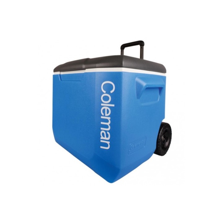 NEVERA RIGIDA 56 LITROS BLACK & BLUE CON RUEDAS 60QT COLEMAN