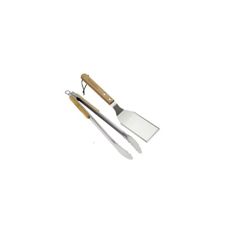 SET 2 ACCESORIOS BARBACOA CON MANGO MADERA CAMPINGAZ