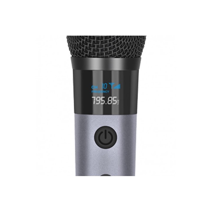 PACK 2 MICROFONOS INALÁMBRICOS UHF CON RECEPTOR Y BATERÍA COOLSOUND