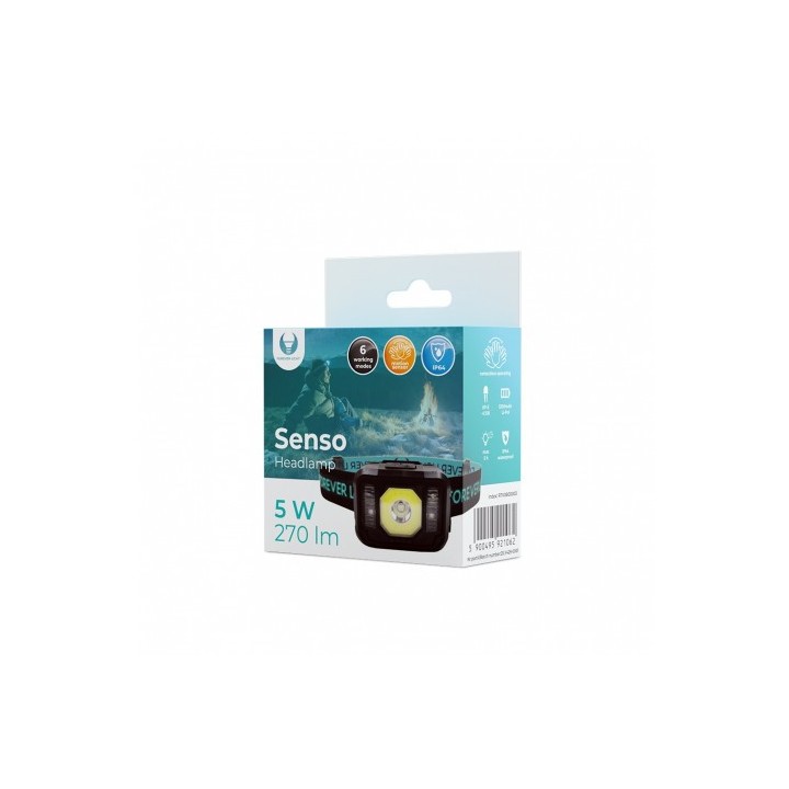 LINTERNA FRONTAL LED COB 5W 270LUMEN FOREVER