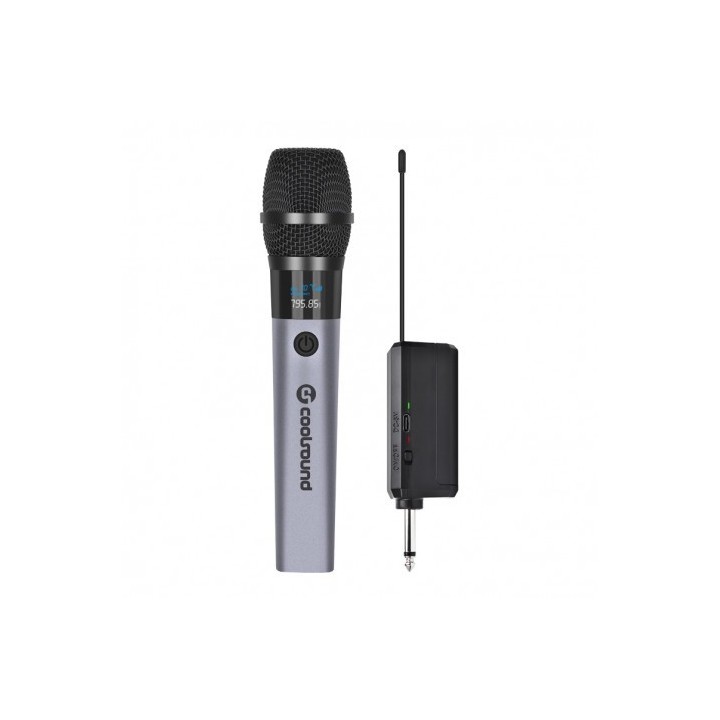MICROFONO INALÁMBRICO UHF CON RECEPTOR Y BATERÍA COOLSOUND
