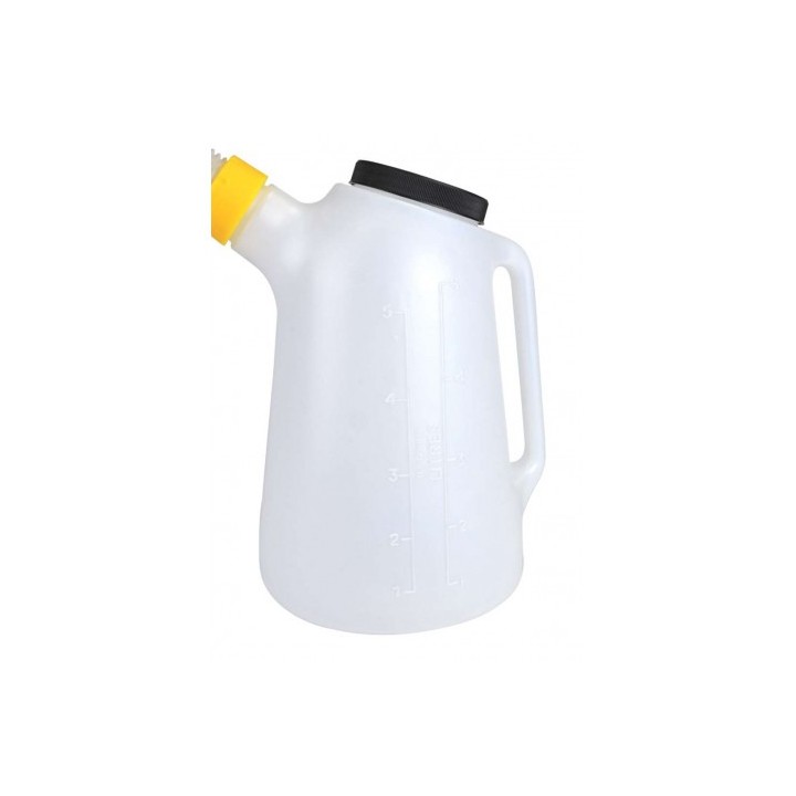 JARRA MEDIDORA 5 LITROS PARA ACEITE CON PUNTA FLEXIBLE