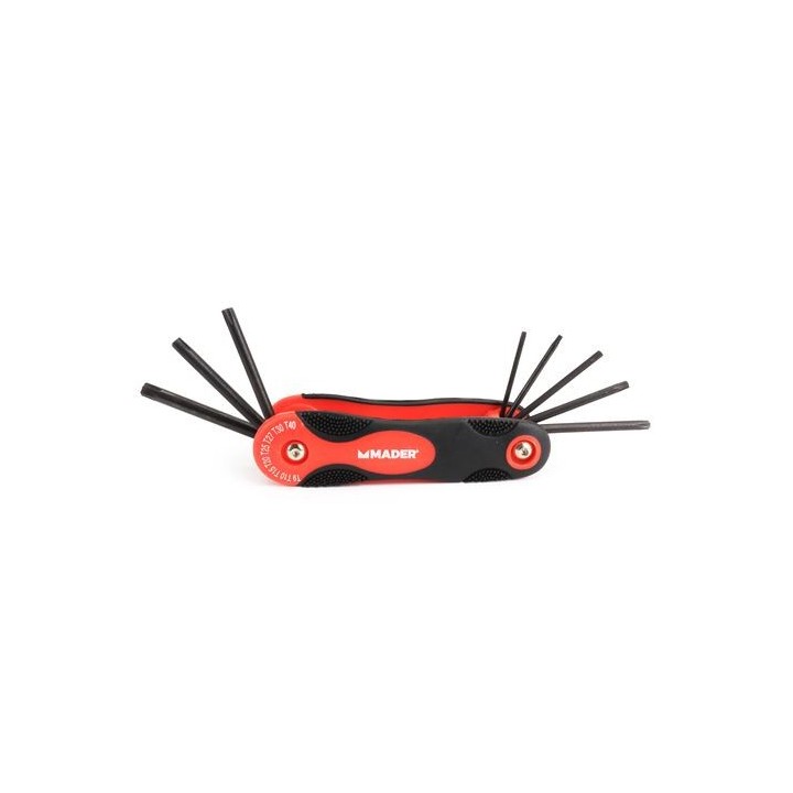 JUEGO 8 LLAVES TORX CON ORIFICIO MADER
