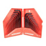 JUEGO DE 30 LLAVES ALLEN CON ESTUCHE MADER