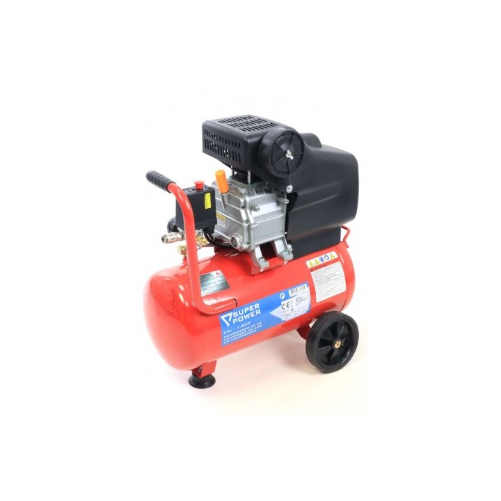 COMPRESOR DE AIRE 24 LITROS 1.5HP SUPER POWER