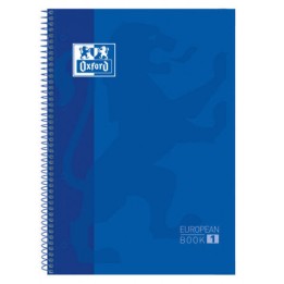 CUADERNO ESPIRAL TAPA DURA AZUL A4+ CUADRICULADO 5X5 OXFORD
