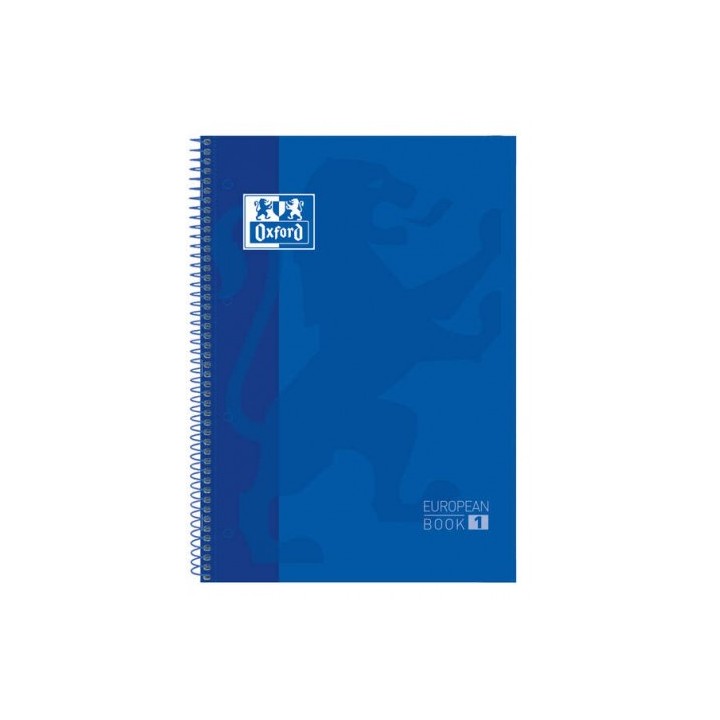 CUADERNO ESPIRAL TAPA DURA AZUL A4+ CUADRICULADO 5X5 OXFORD
