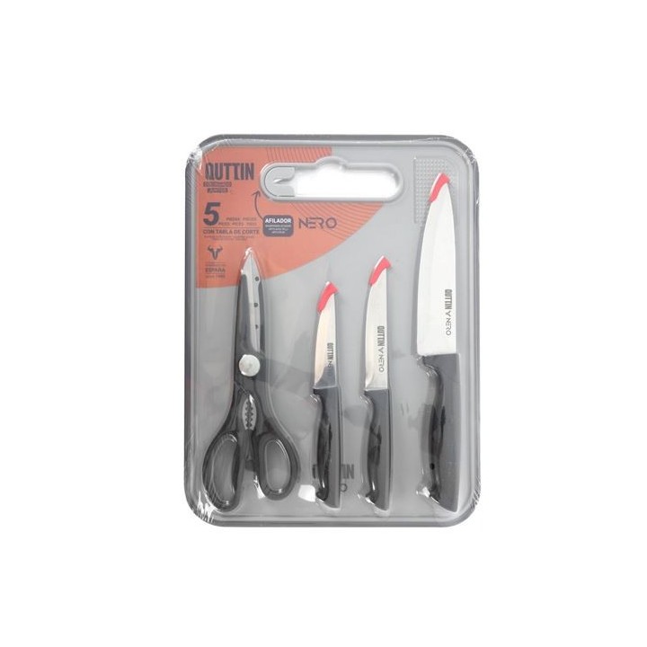 SET 5 PIEZAS DE UTENSILIOS DE COCINA NERO QUTTIN