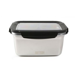 TUPPER RECTANGULAR ACERO INOXIDABLE 2.6 LITRO APTO MICROONDAS QUTTIN