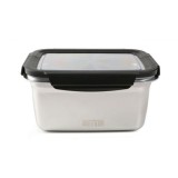 TUPPER RECTANGULAR ACERO INOXIDABLE 2.6 LITRO APTO MICROONDAS QUTTIN