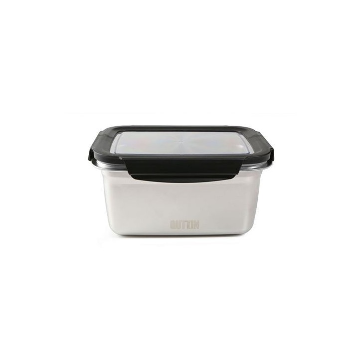 TUPPER RECTANGULAR ACERO INOXIDABLE 2.6 LITRO APTO MICROONDAS QUTTIN
