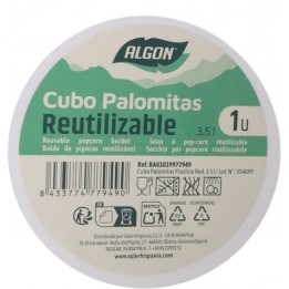 CUBO PALOMITAS PLASTICO REUTILIZABLE 3.5L ALGON