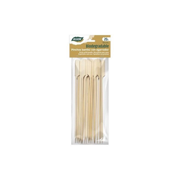 SET 20 PINCHO BAMBU AGARRADOR 180MM ALGON