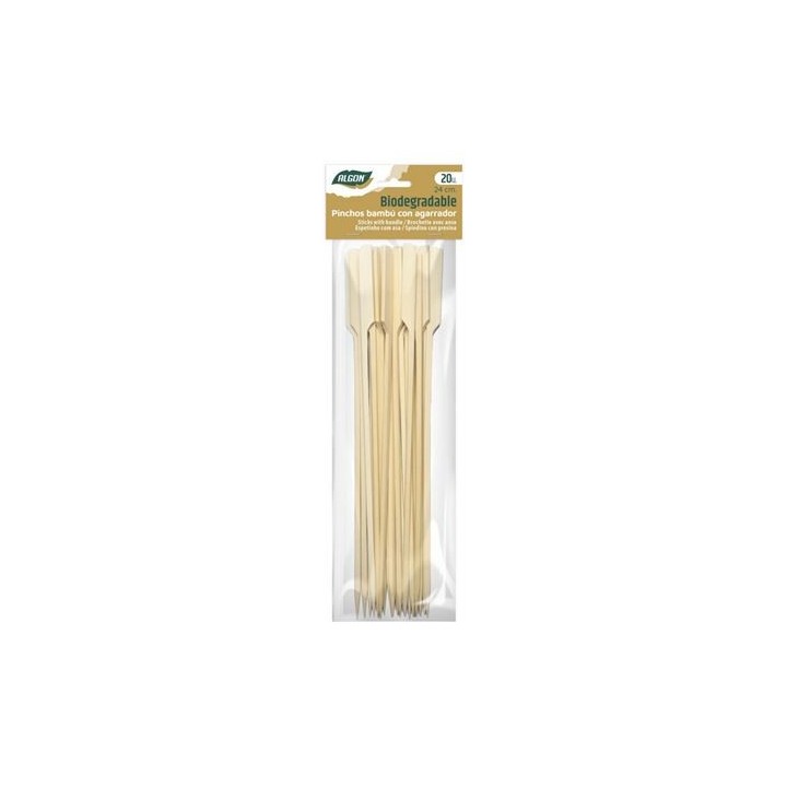 SET 20 PINCHO BAMBU AGARRADOR 240MM ALGON