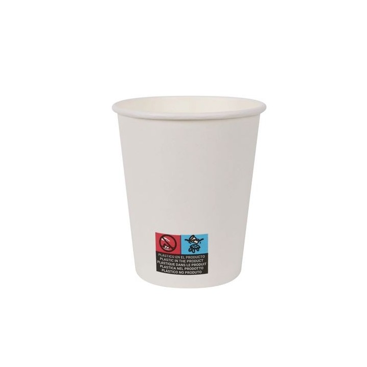 SET 25 VASO BLANCO CARTON 200CC ALGON
