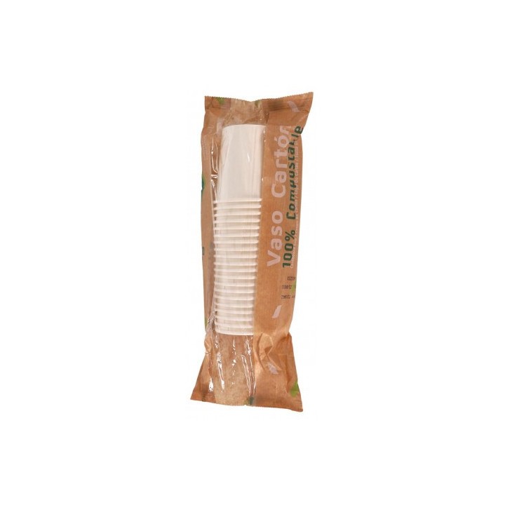 SET 20 VASO BLANCO CARTON 120CC ALGON