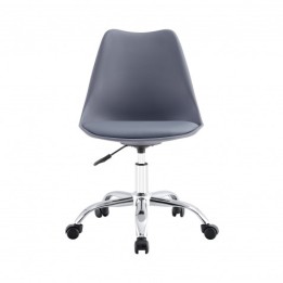 SILLA DE ESCRITORIO CON RUEDAS 97X47X58CM GRIS
