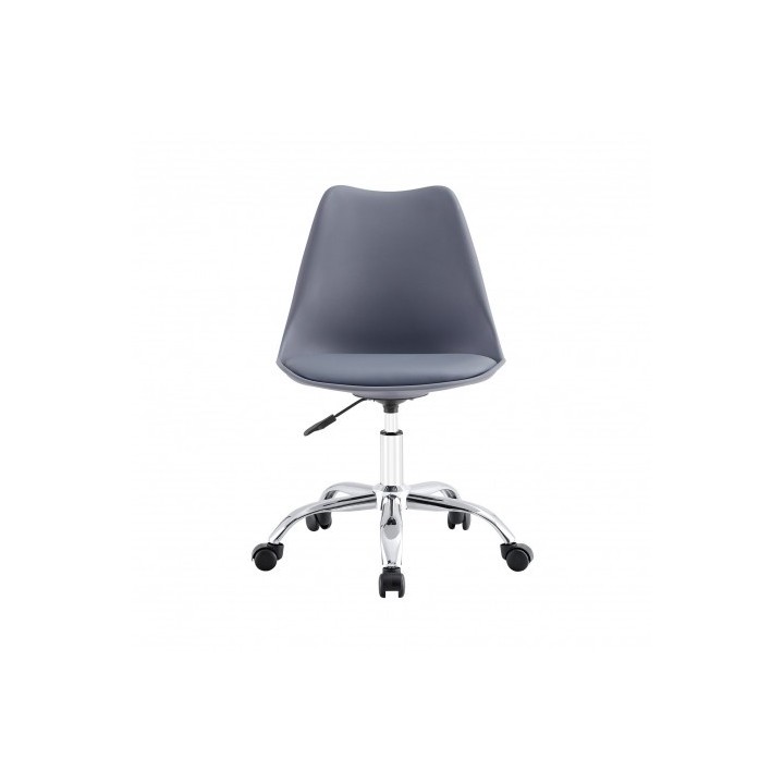 SILLA DE ESCRITORIO CON RUEDAS 97X47X58CM GRIS