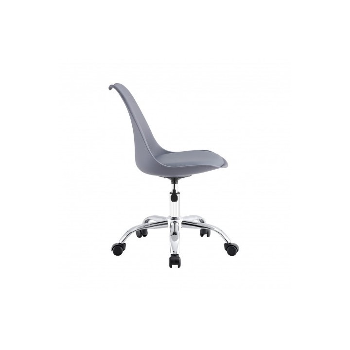 SILLA DE ESCRITORIO CON RUEDAS 97X47X58CM GRIS