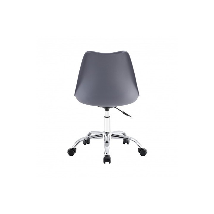 SILLA DE ESCRITORIO CON RUEDAS 97X47X58CM GRIS