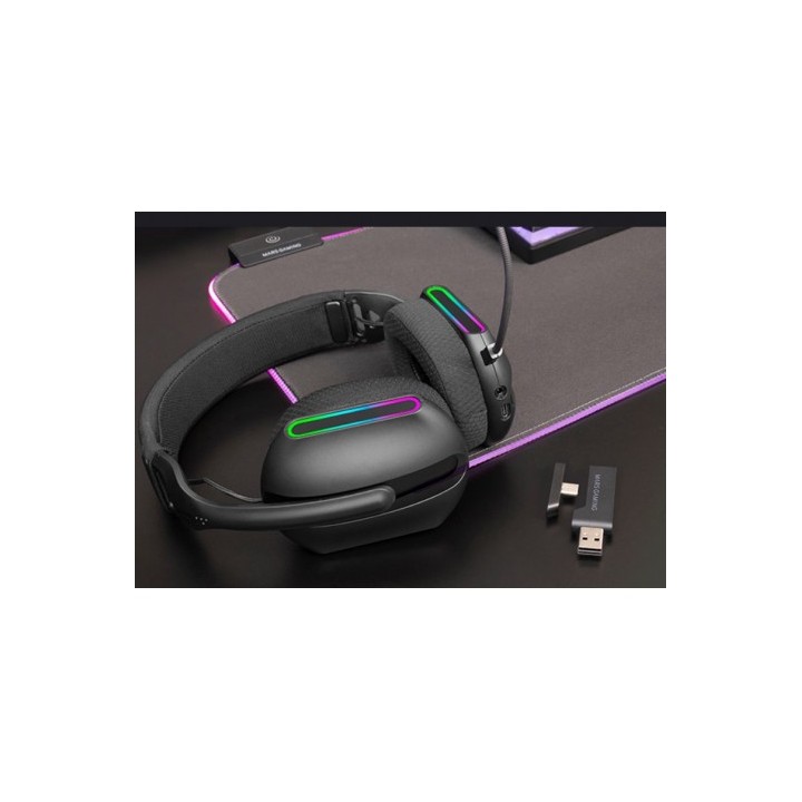 AURICULARES BLUETOOTH 5.3 GAMING ARGB 7.1 MHWPRO MARS GAMING