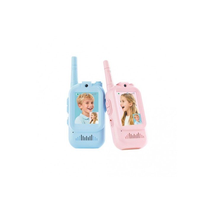 PACK 2 WALKIES TALKIES INFANTILES CON CAMARA AZUL/ROSA DJJ02 XO